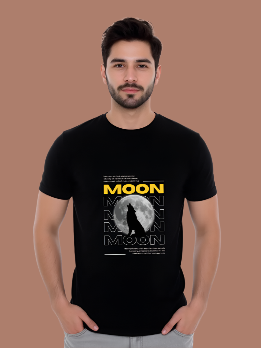 Lunar Howl - Graphic Moon T-Shirt
