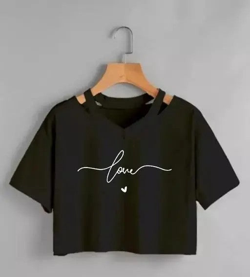 Effortless Cool Printed top for Everyday Wear Crop top For Girl And Women's